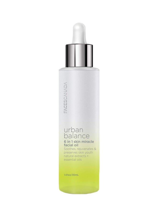 Faces Urban Balance 6 In 1 Skin Miracle Facial Oil 30ml