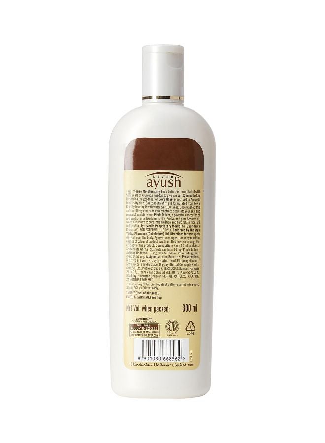Lever Ayush - Intense Moisturizing Cow's Ghee Body Lotion 300ml - Image 1