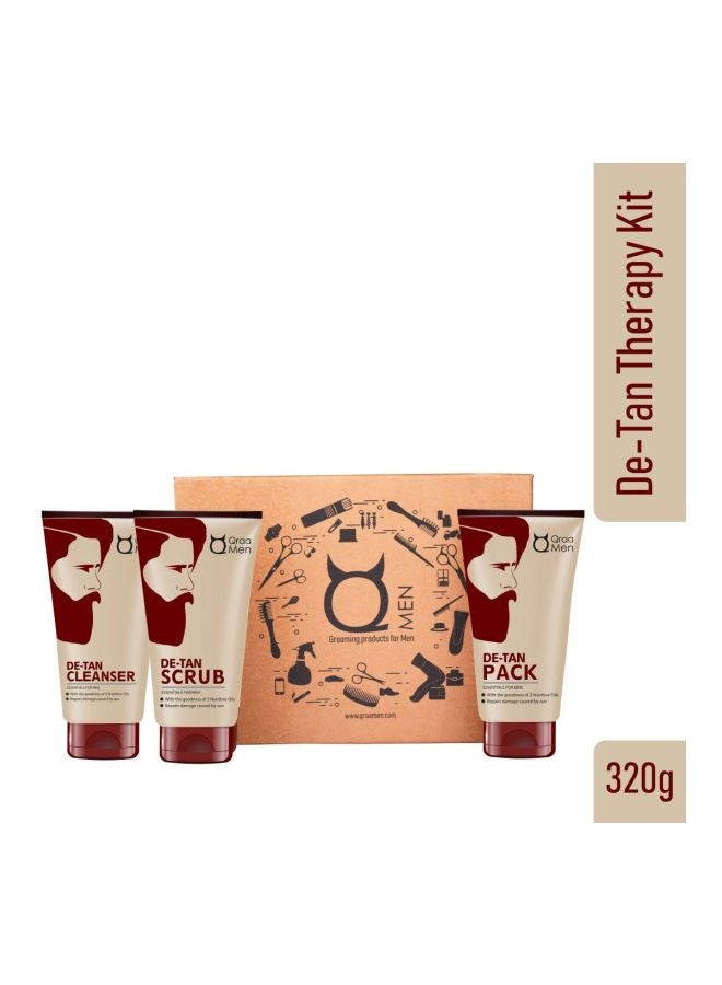 Qraa Men Pack Of 3 De-Tan Therapy Kit 320grams - Image 3