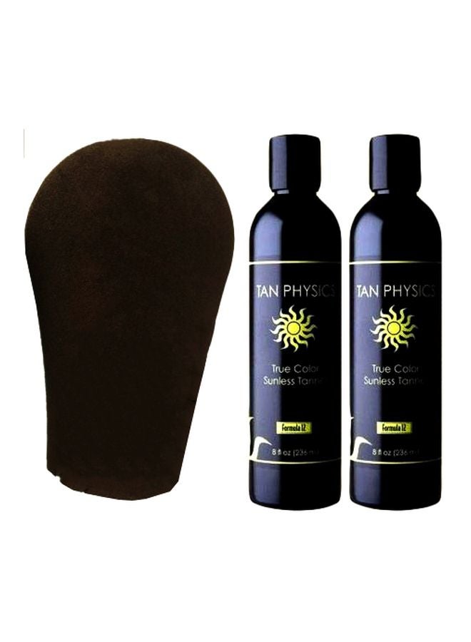 2-Piece True Color Tanner Set With Tanning Mitt