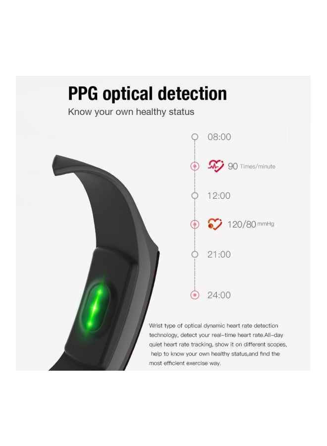 130.0 mAh V18 Bluetooth Fitness Tracker Black - Image 2