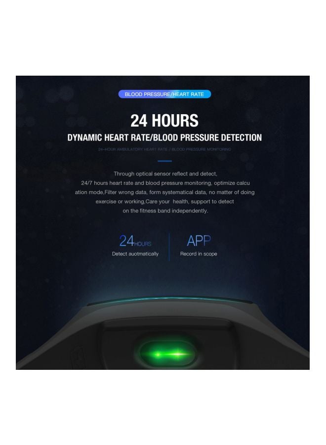 130.0 mAh V18 Bluetooth Fitness Tracker Black - Image 3