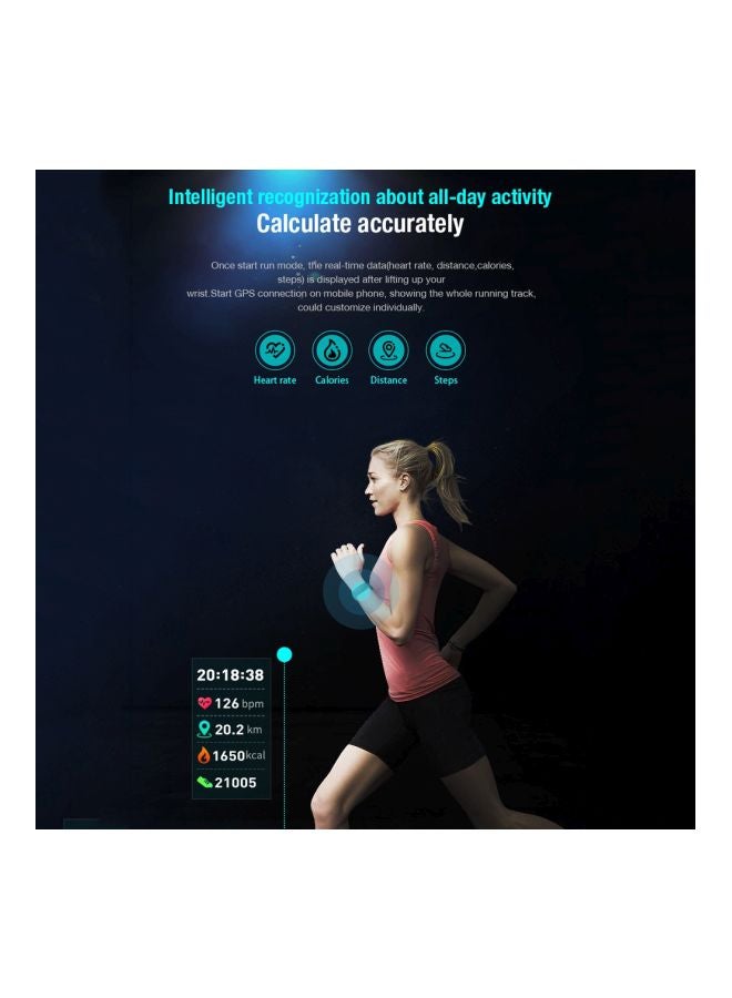 130.0 mAh V18 Bluetooth Fitness Tracker Black - Image 4