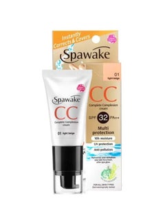 Spawake Multi-Protection Complete Complexion Cream SPF 32 PA++ 01 Light Beige 