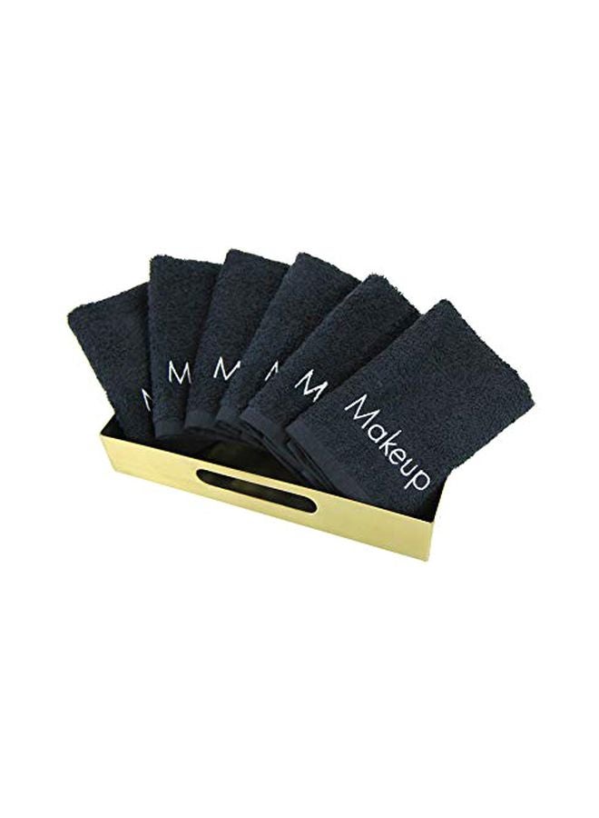 آركرايت طقم مناشف لإزالة المكياج من 6 قطع أسود - Image 1