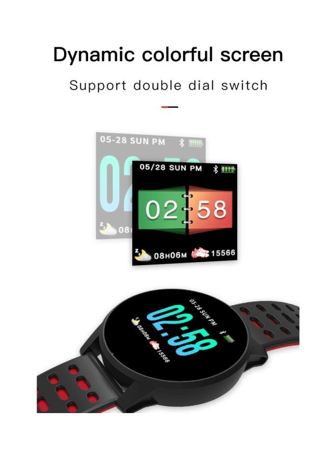 KY108 Waterproof Smartwatch Red/Black - Image 2