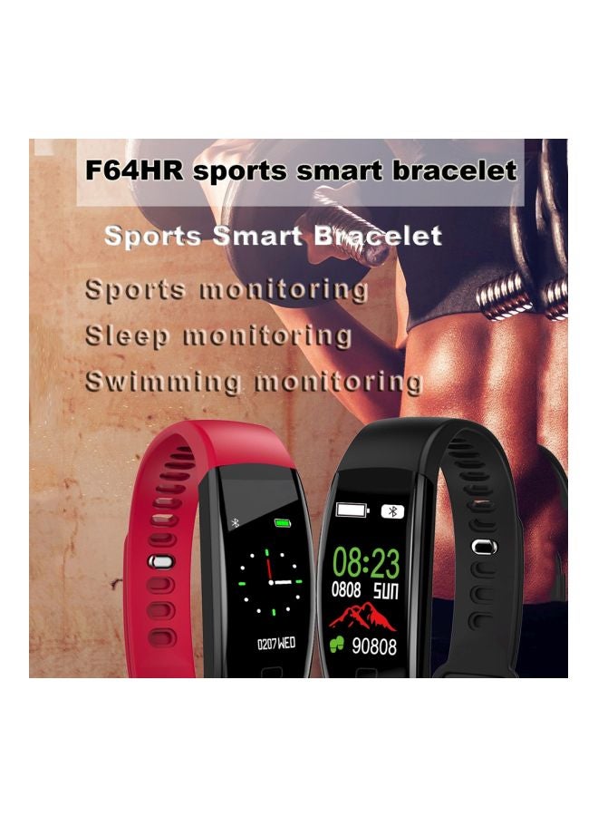 90.0 mAh F64 Bluetooth Fitness Tracker Blue - Image 2