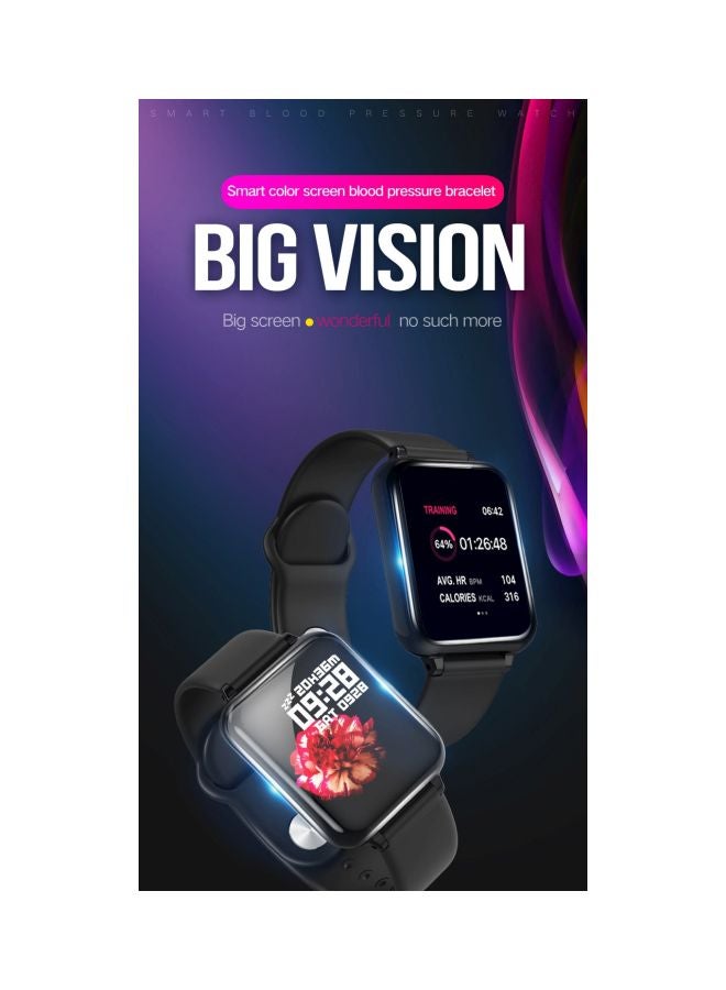 Generic - 180.0 mAh Waterproof Fitness Tracker Black - Image 1