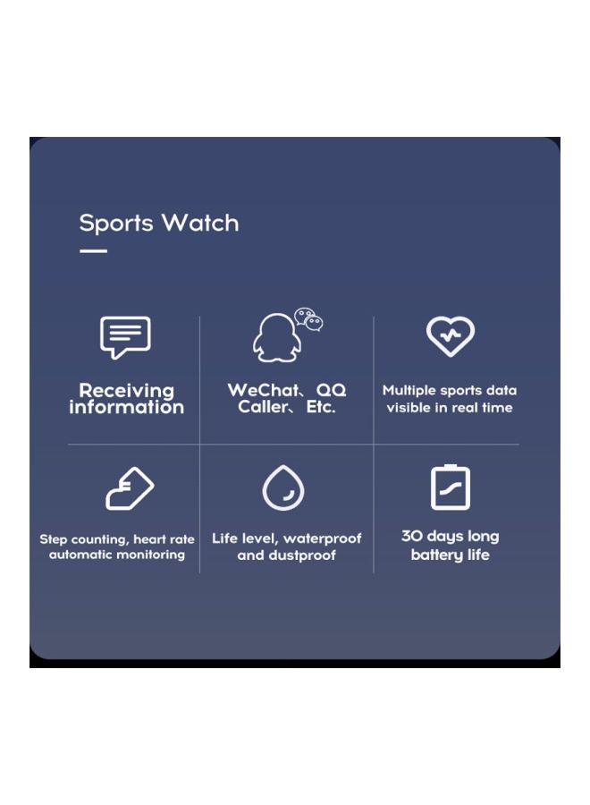 180.0 mAh 116 Plus Bluetooth Smartwatch Green/Black - Image 3
