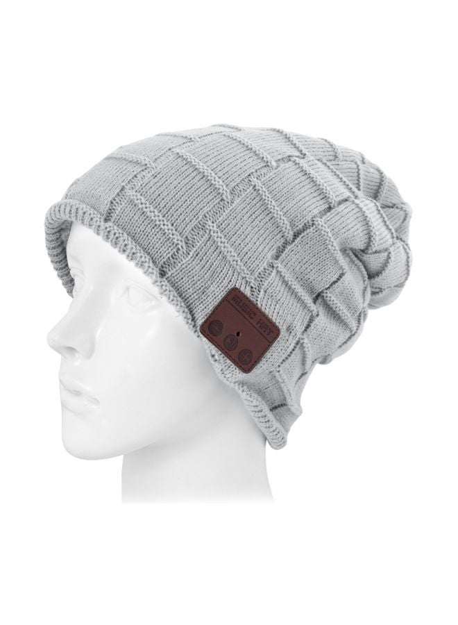 Bluetooth Beanie With Mic Grey  - Image 1