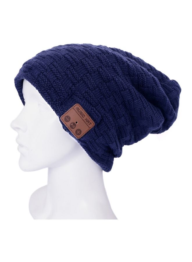 Bluetooth Beanie With Mic Dark Blue - Image 1