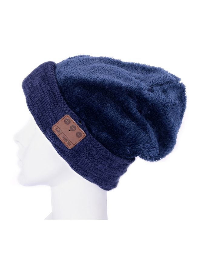 Bluetooth Beanie With Mic Dark Blue - Image 4