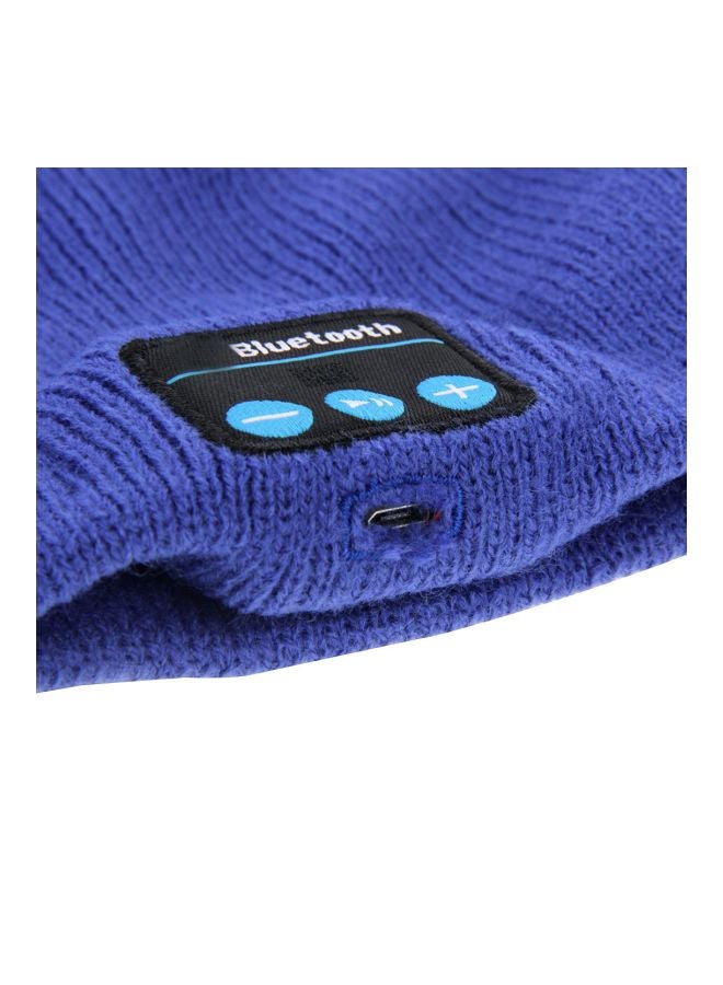 Bluetooth Beanie With Mic Blue  - Image 5