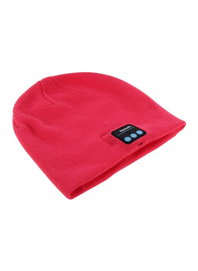 Bluetooth Beanie With Mic Magenta  - Image 2