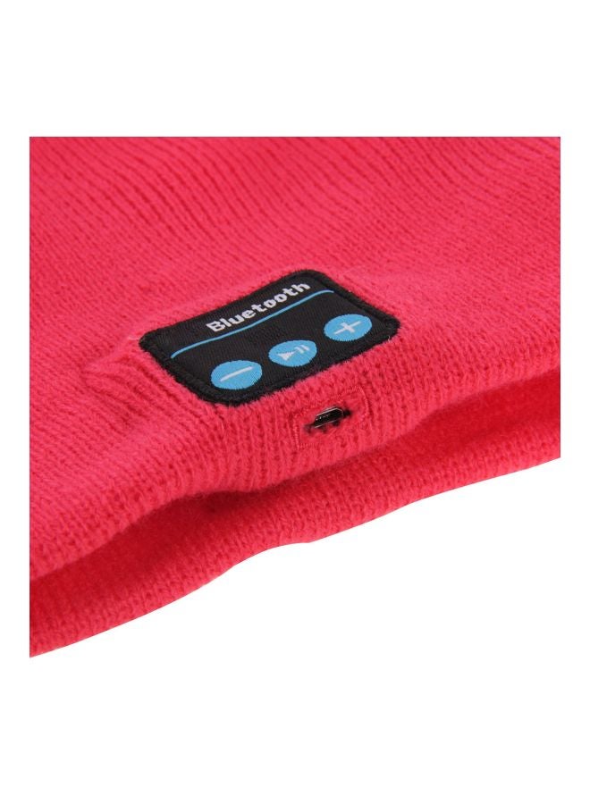 Bluetooth Beanie With Mic Magenta  - Image 5