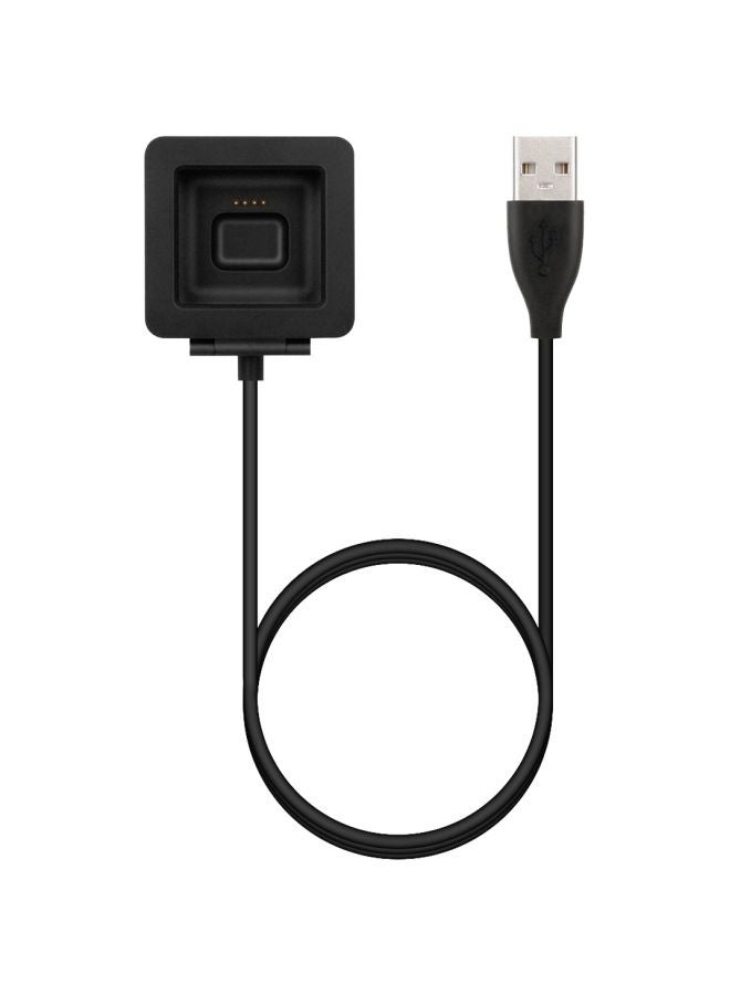 USB Charging Cable For Fitbit Blaze Smartwatch Black - Image 1