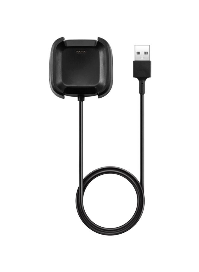 USB Charging Dock For Fitbit Versa Black - Image 1