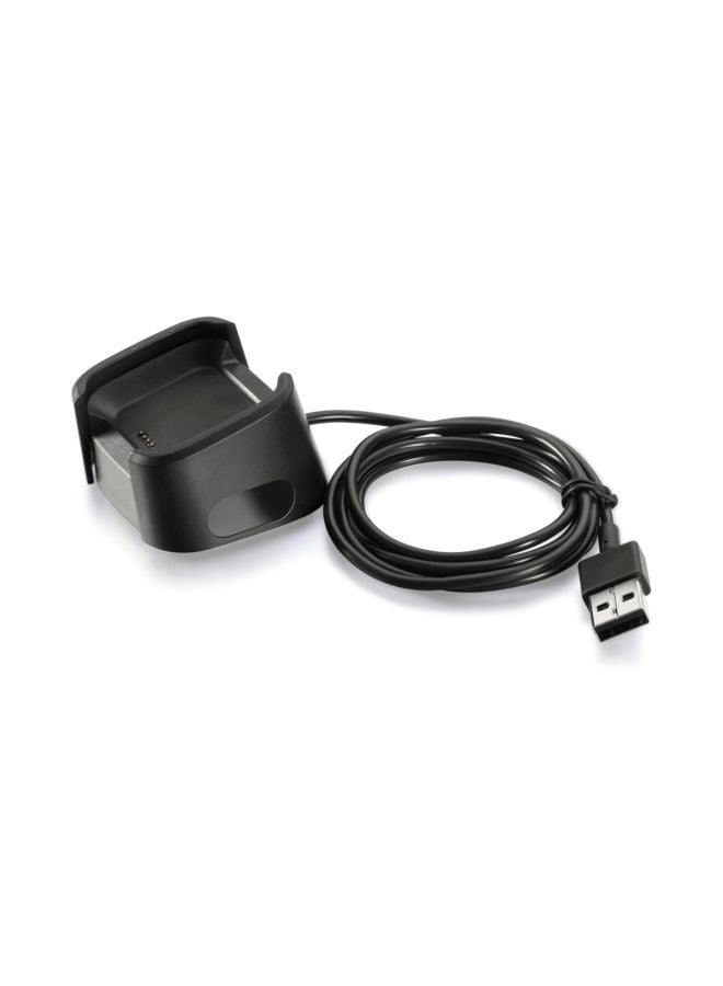 USB Charging Dock For Fitbit Versa Black - Image 2