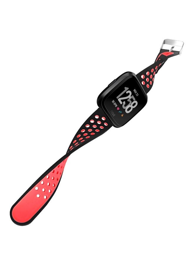 Generic - Replacement Band For Fitbit Versa Red/Black - Image 1