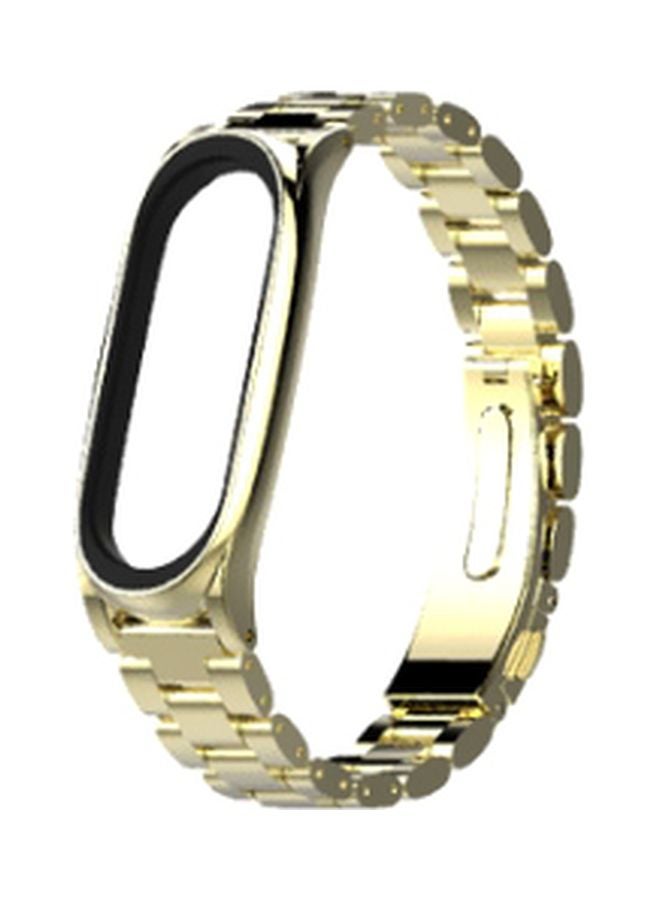 Replacement Band For Xiaomi Mi Band 3/4 Gold/Black  - Image 1