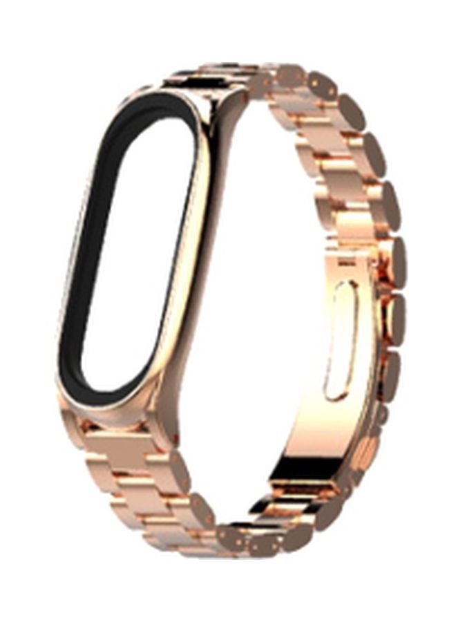 Replacement Band For Xiaomi Mi Band 3/4 Rose Gold/Black - Image 1