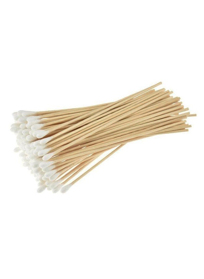 Pack Of 4 Single-Tipped Cotton Bud White/Beige