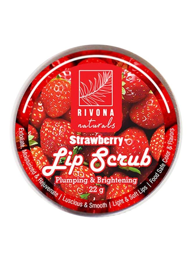 RIVONA NATURALS - Pumping And Brightening Strawberry Lip Scrub 22grams - Image 1