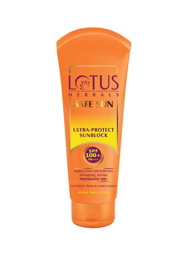 LOTUS HERBALS Safe Sun Ultra Protect Sunblock SPF 100 50grams 