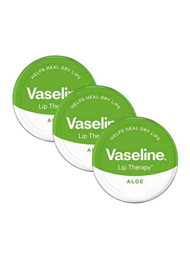 Vaseline 3-Piece Aloe Vera Lip Therapy Balm 20grams  - Image 1