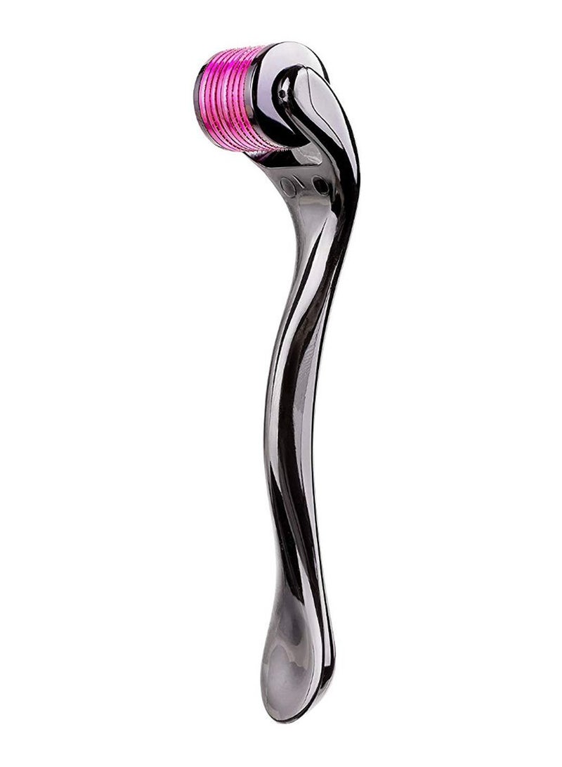 SanDine Silky Skin - Micro Needle Face Massage Roller Grey/Pink - Image 1