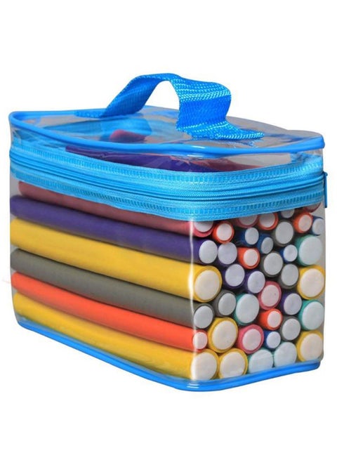 42-Piece Hair Flexi Rollers Set With Cap Multicolour