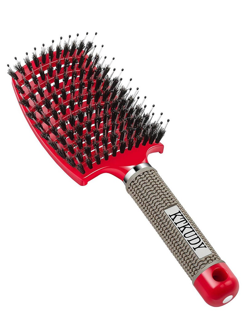 KTKUDY Hight End Hair Brush Red/Silver/Black