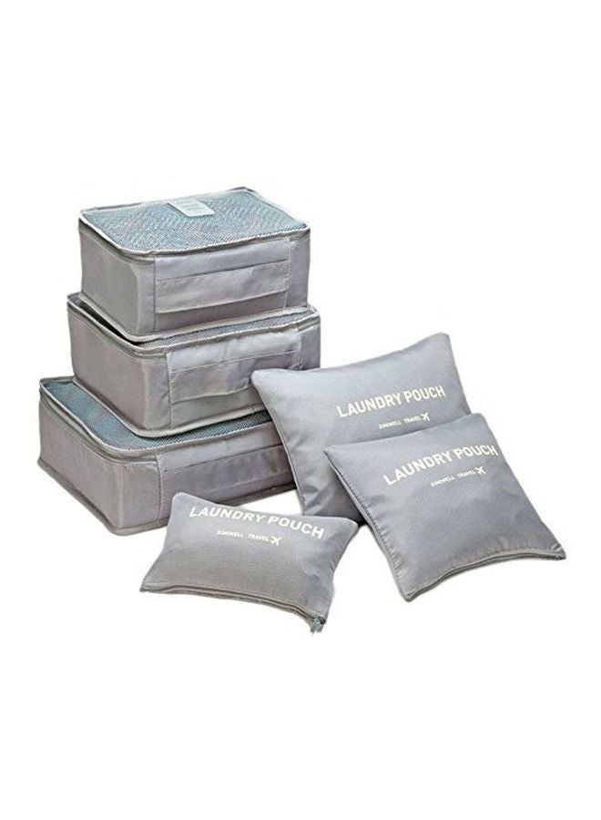 Styleys 6-Piece Travel Organizer Cubes Grey - Image 1