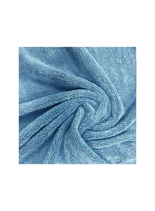 Polyte 6-Piece Microfiber Face Towel Blue 13x13inch  - Image 4
