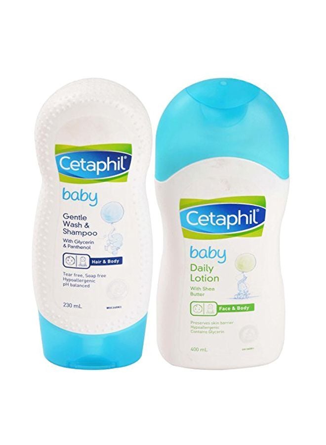 Cetaphil Daily Wash And Shampoo With Face And Body Daily Lotion Set 