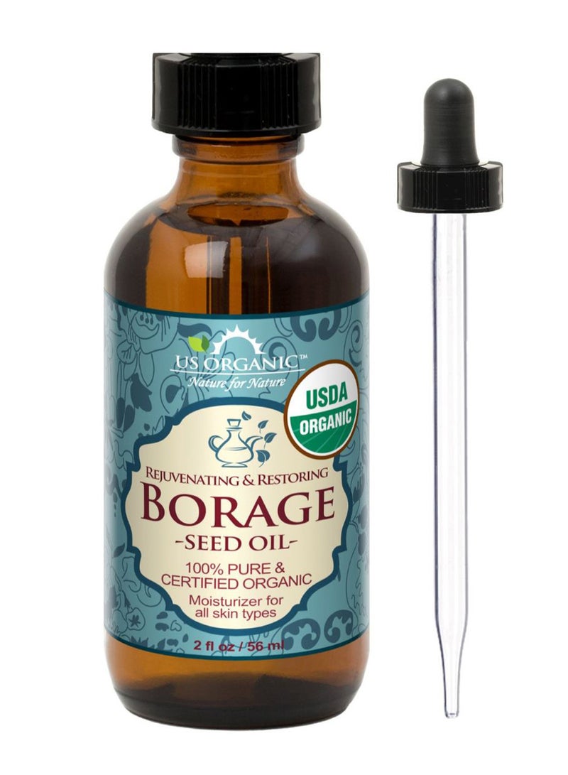 US Organic Rejuvenating And Restoring Borage Seed Body Oil 56ml