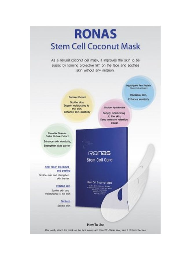 Ronas 5-Piece Stem Cell Coconut Mask Sheet 20grams - Image 2