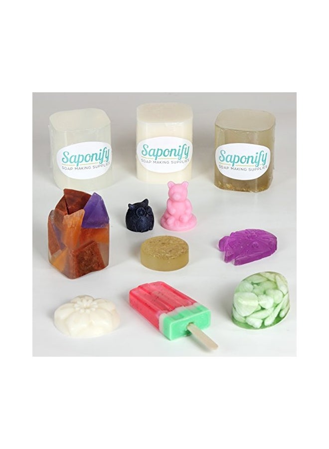 saponify - 4-Piece Cocoa Butter Melt And Pour Soap Base 1kg - Image 1