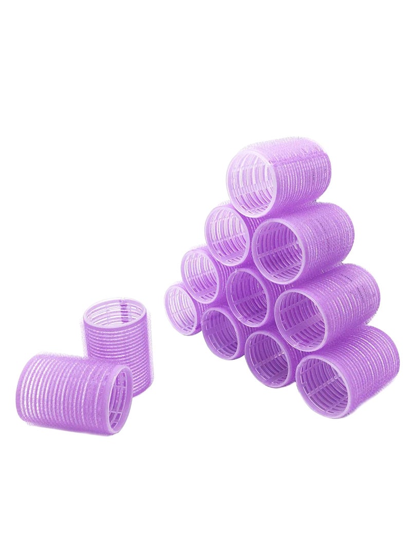 CCGGAD 12-Piece Hair Roller Set Purple 