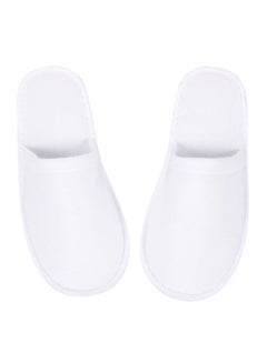 Juvale Pair Of 24 Disposable Slip-On Slipper White  - Image 1