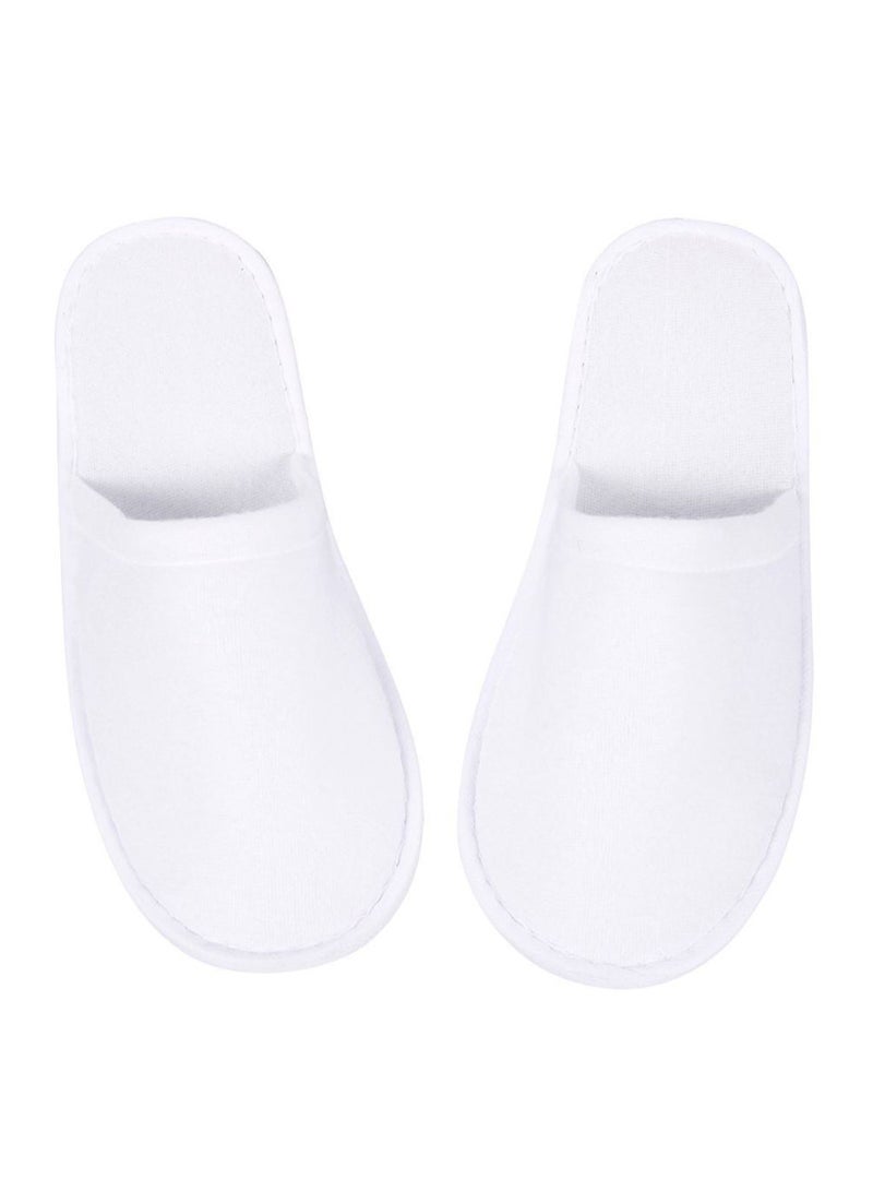 Juvale Pair Of 24 Disposable Slip-On Slipper White - Image 1