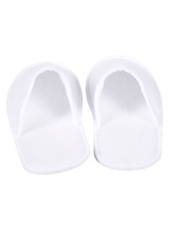 Juvale Pair Of 24 Disposable Slip-On Slipper White  - Image 2