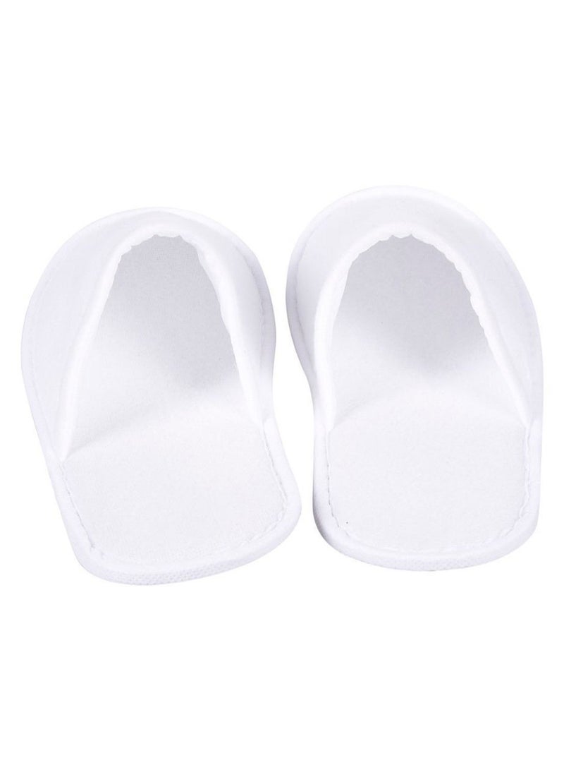 Juvale Pair Of 24 Disposable Slip-On Slipper White - Image 2
