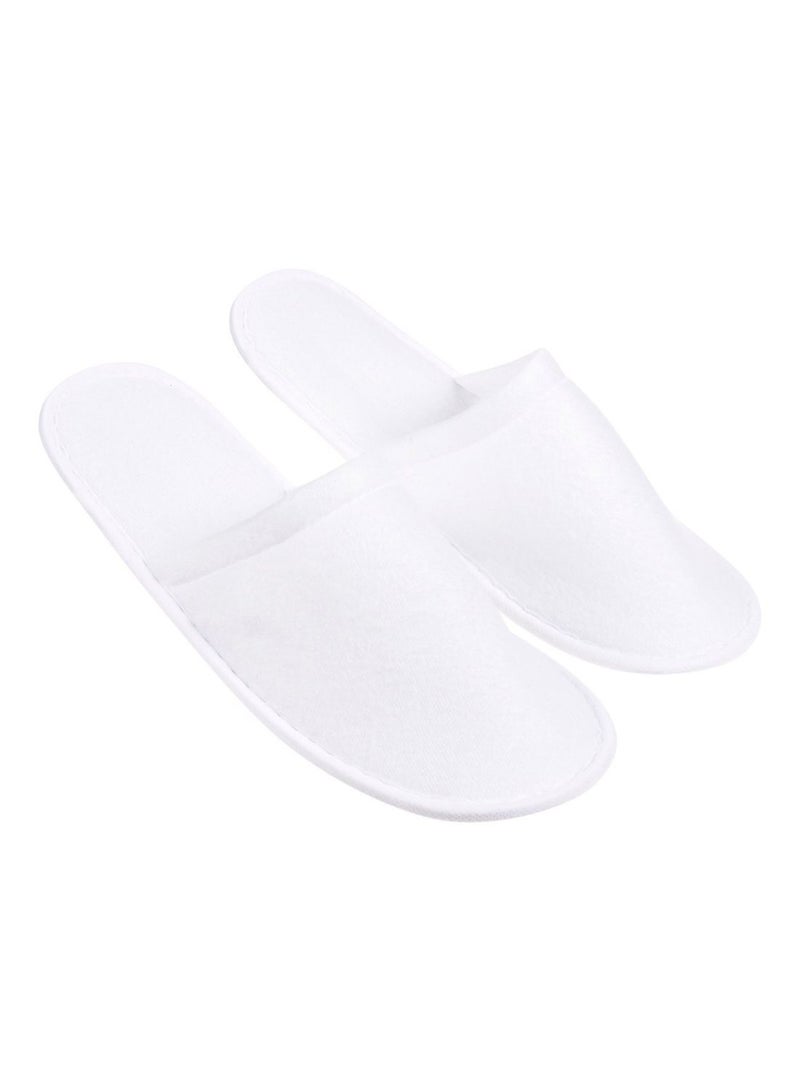 Juvale Pair Of 24 Disposable Slip-On Slipper White - Image 3