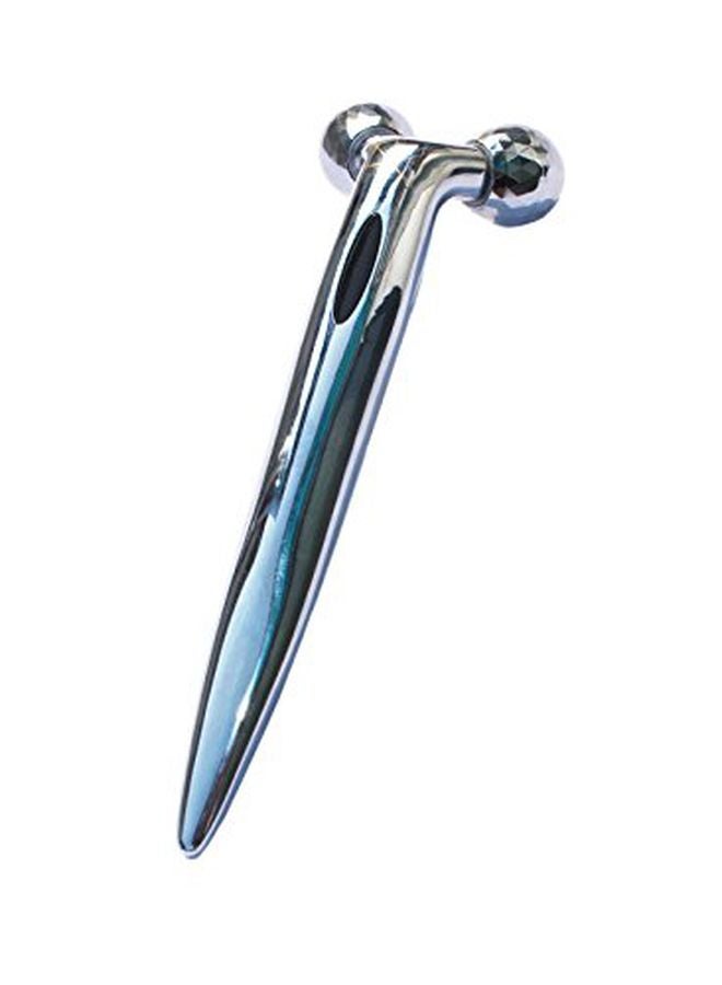 Leoie 3D Metal Face-Lift Massager Tool Silver  - Image 2