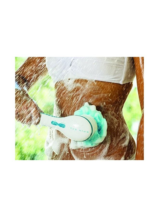 MOHAK 5 In 1 Cleaning Bath Spin Massage With Electric Shower Brush Blue/White - Image 2