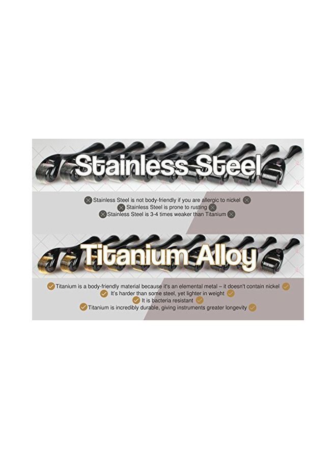 Momma Bear Essentials Micro Needle Derma Roller Black/Pink - Image 3