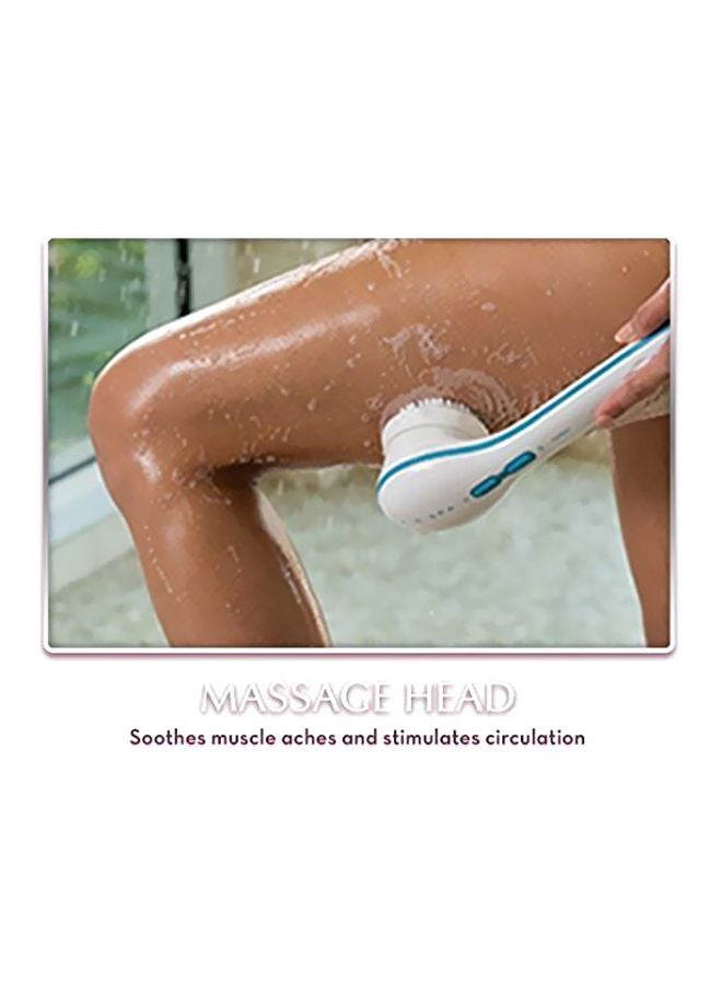 J GO 5-In-1 Electric Shower Massager White/Blue - Image 3