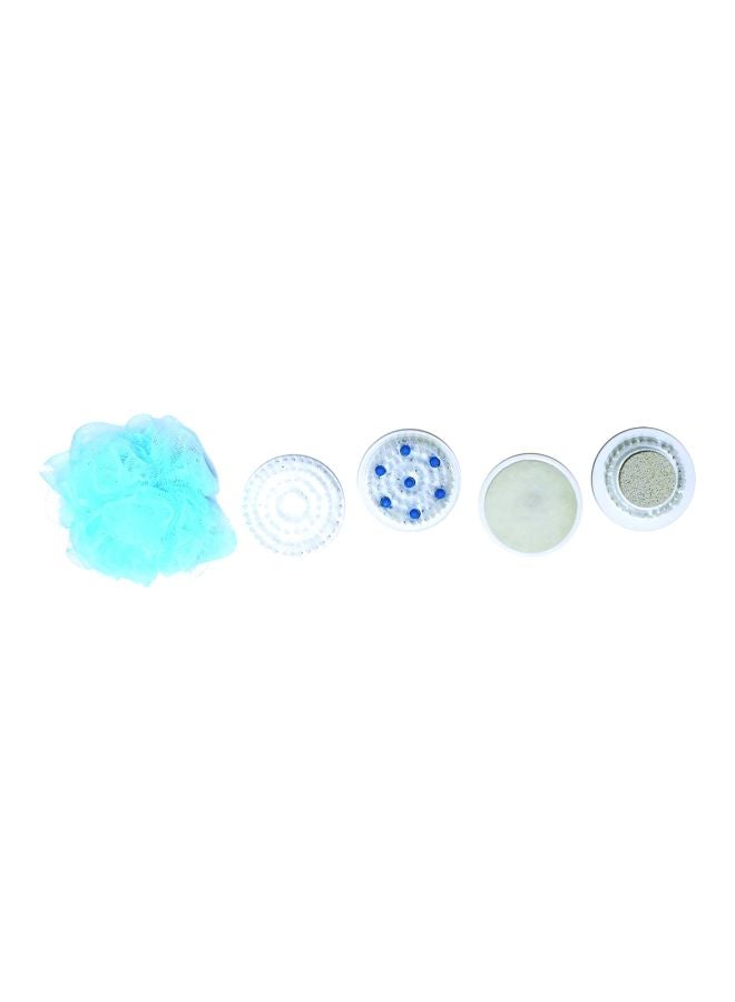 J GO 5-In-1 Electric Shower Massager White/Blue - Image 2