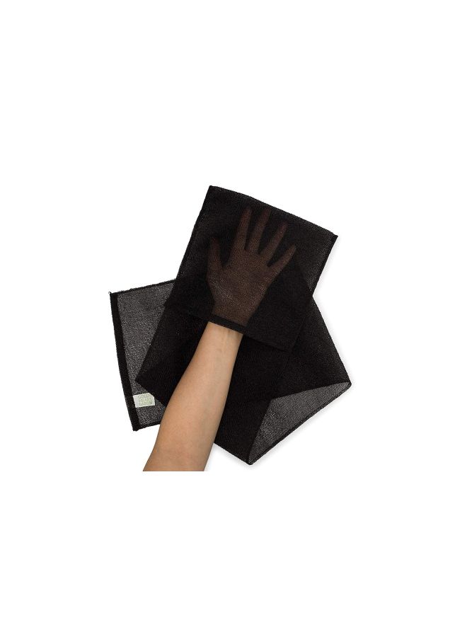 green heart labs Exfolimate Pocket 2.0 Magic Shower Cloth Black - Image 3